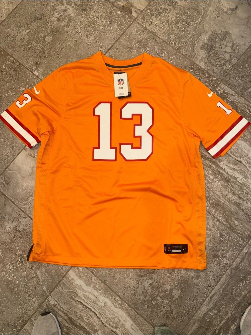 NWT Nike Mike Evans #13 Tampa Bay Buccaneers Creamsicle Throwback Jersey XXL